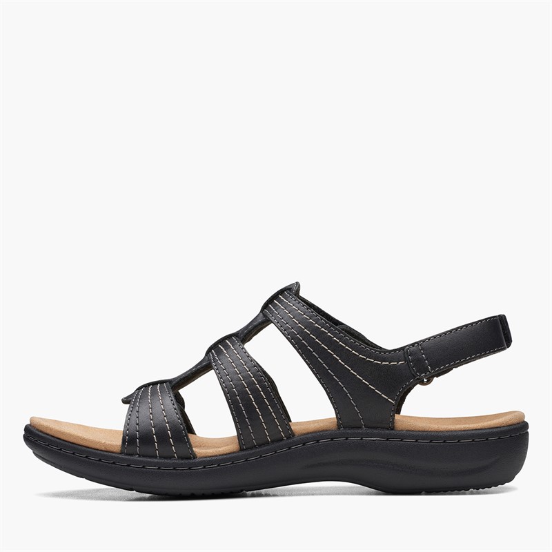 Clarks Womens Laurieann Vine E-Fit Sandals Black