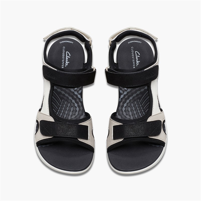 Clarks Womens Mira Bay D-Fit Sandals Flint