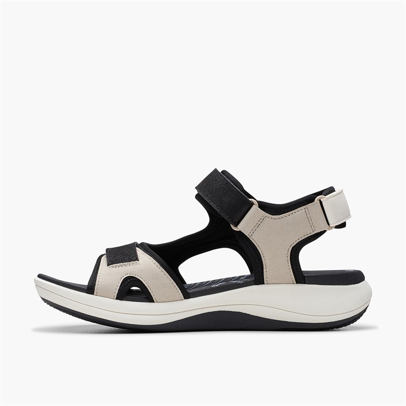 Clarks Womens Mira Bay D-Fit Sandals Flint