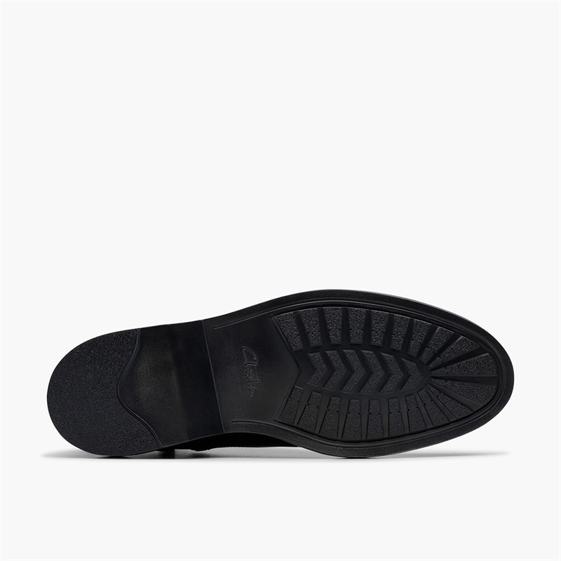 Clarks Mens Aldwin Cap G-Fit Boots Black