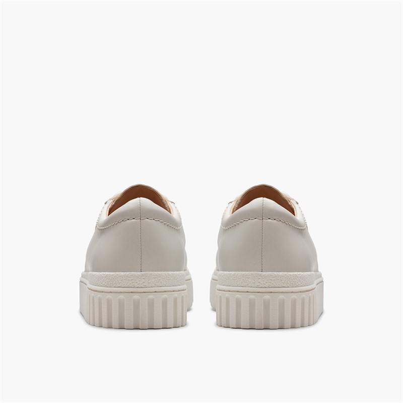 Clarks Womens Mayhill Walk D- Fit Trainers Off White