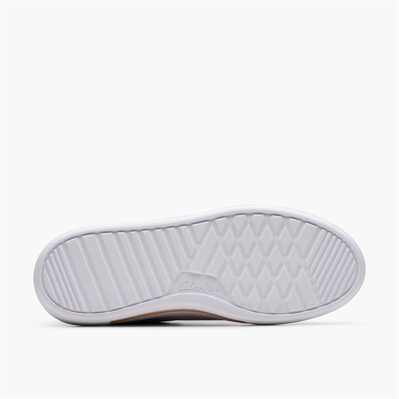 Clarks Womens Hollyhock D-Fit Zip Trainers Silver