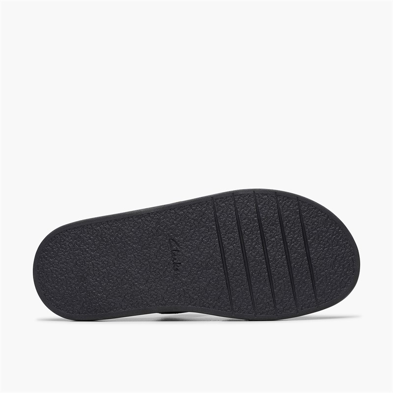 Clarks Womens Aristella D-Fit Sliders Black