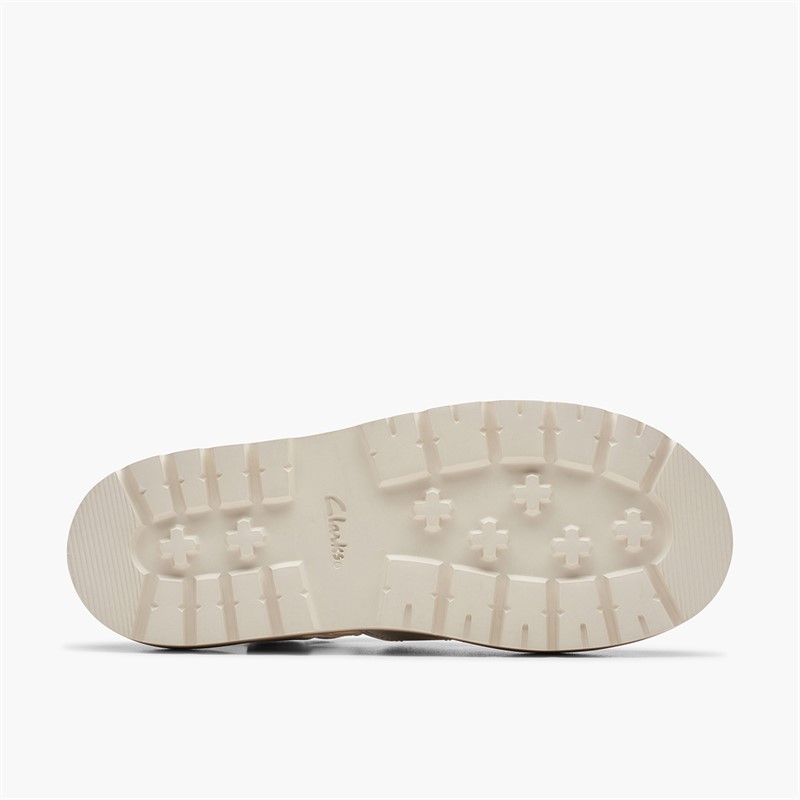 Clarks Womens Orianna Twist D-Fit Sandals Off White
