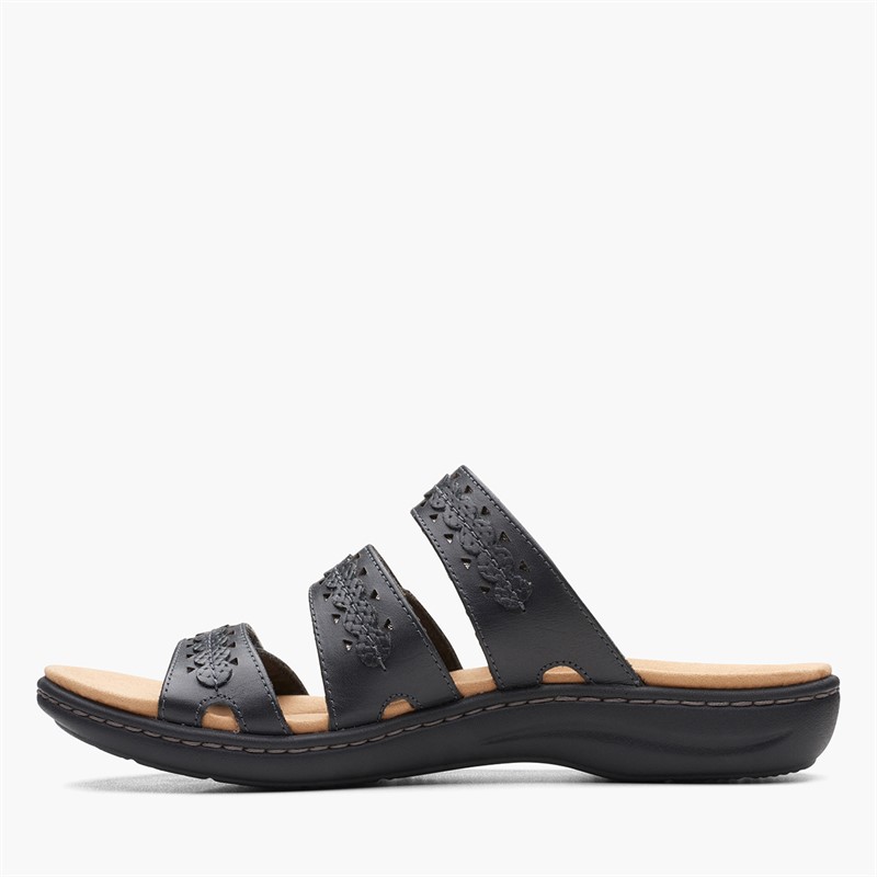 Clarks Womens Laurieann Cove E-Fit Sandals Black