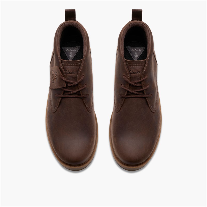 Clarks Mens Berhill Mid GTX G-Fit Boots Tan