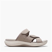 Clarks Womens Mira Ease D-Fit Sandals Stone