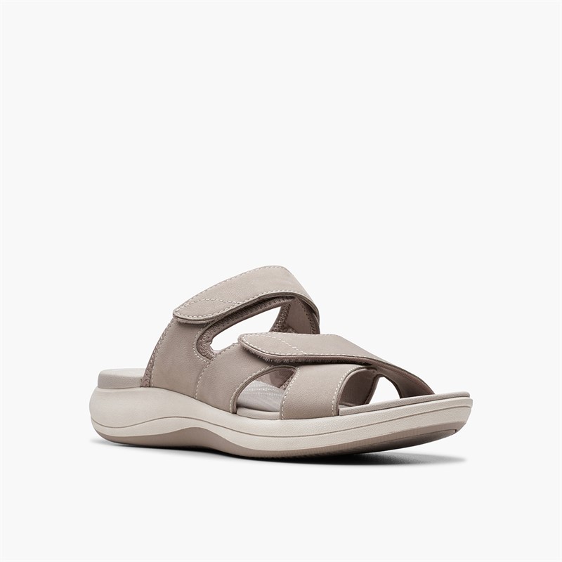 Clarks Womens Mira Ease D-Fit Sandals Stone
