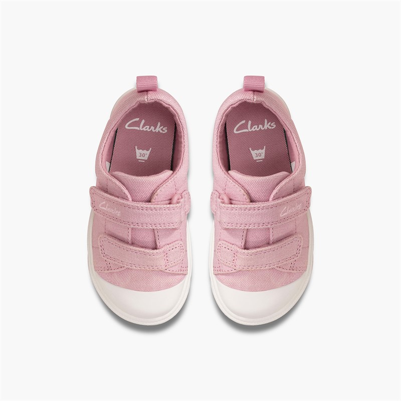 Clarks Infant Girls City Bright G-Fit Trainers Pink