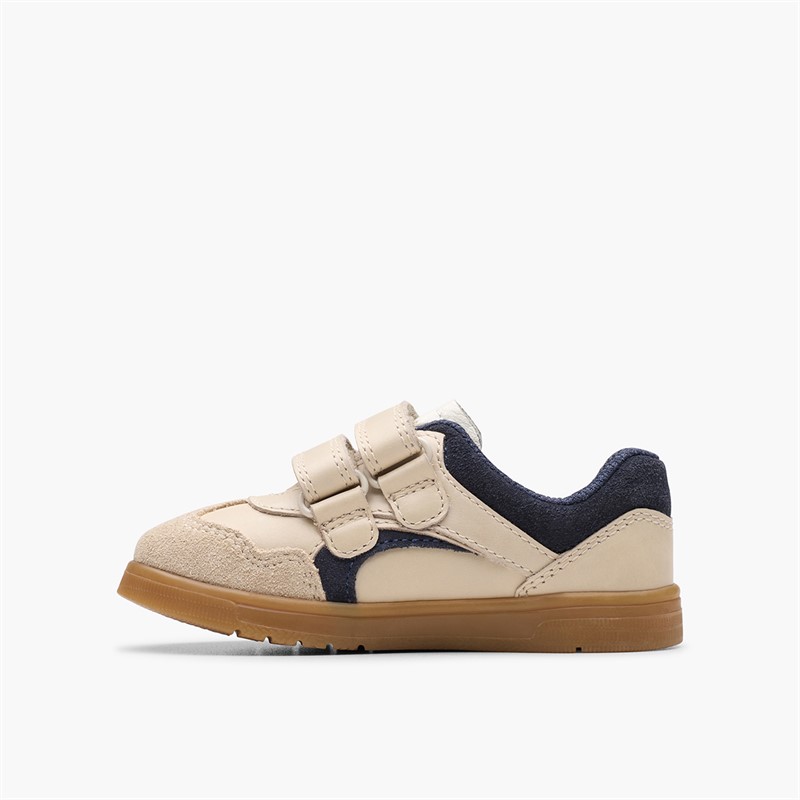 Clarks Infant Disco Vibe F-Fit Trainers Neutral