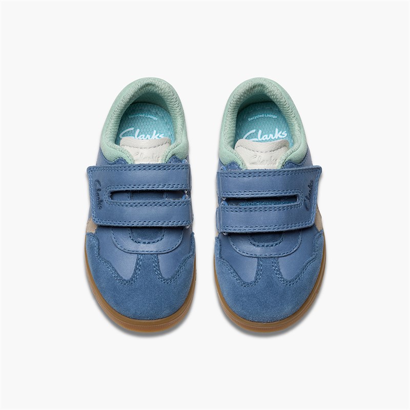 Clarks Infant Disco Vibe G-Fit Trainers Blue