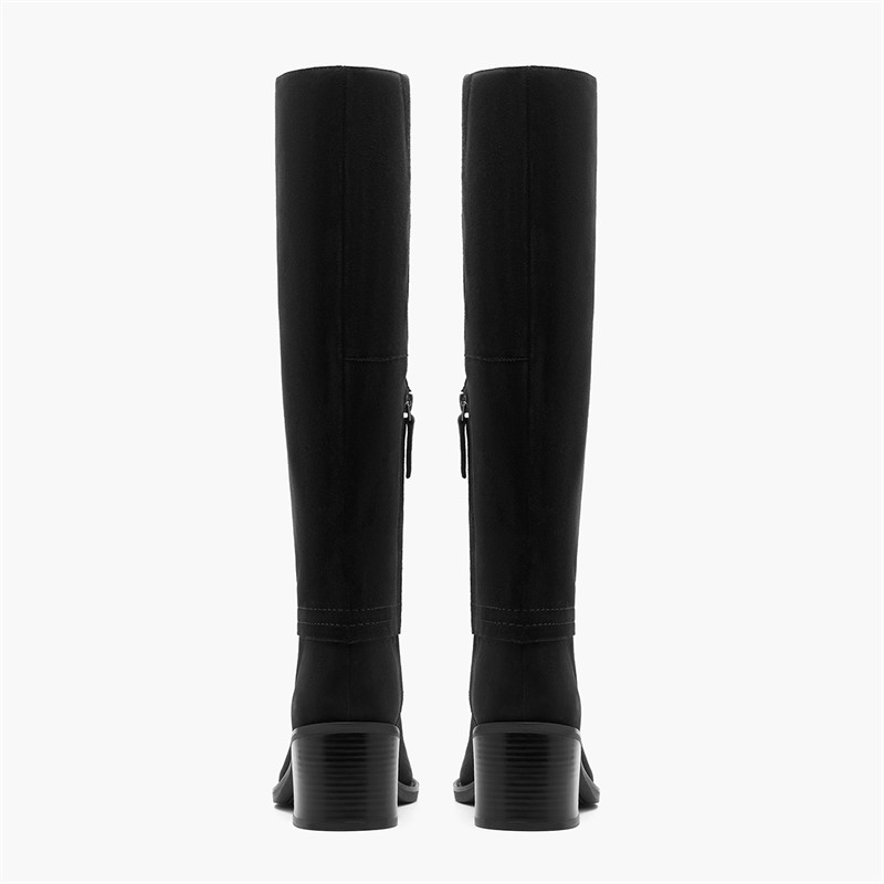 Clarks Womens Chamberly D-Fit Hi Boots Black