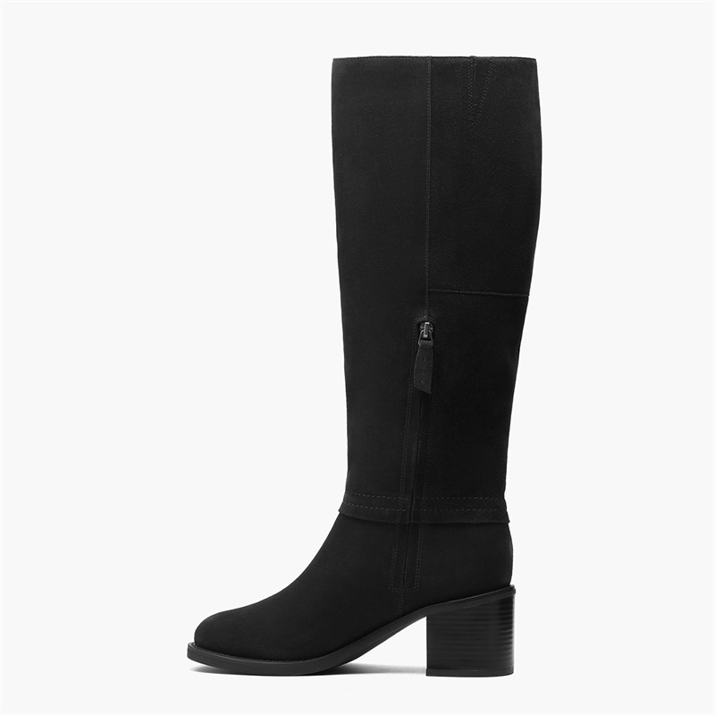 Clarks Womens Chamberly D-Fit Hi Boots Black