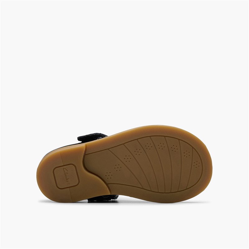 Clarks Infant Girls Drew F-Fit Mary Jane Shoes Black