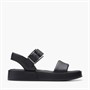 Clarks Womens Alda D-Fit Strap Sandals Black