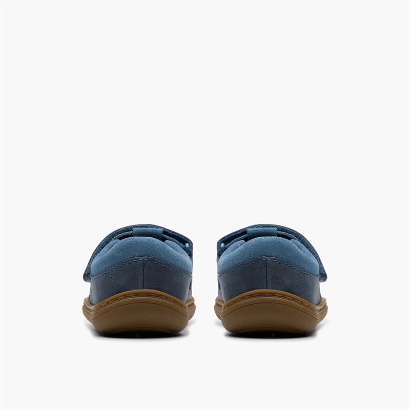 Clarks Infant Girls Flash Grow G-Fit T-Bar Shoes Blue