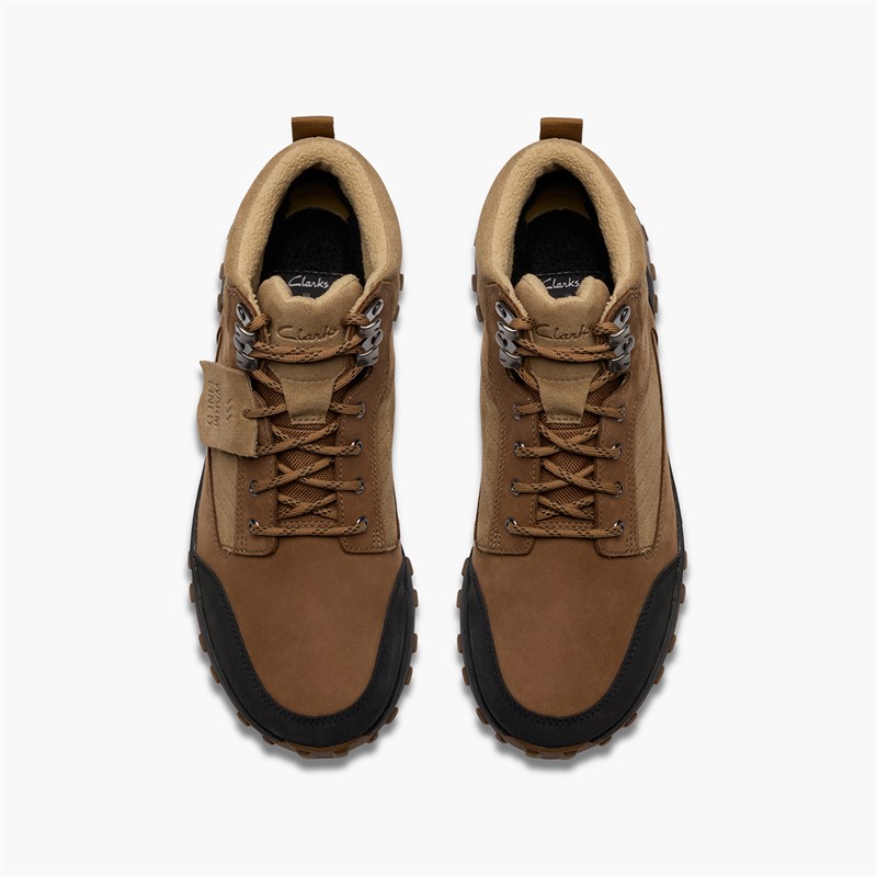 Clarks Mens ATL TrekHi GTX G-Fit Shoes Sand