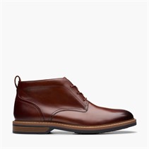 Clarks Mens Aldwin G-Fit Chukka Boots Mid Tan