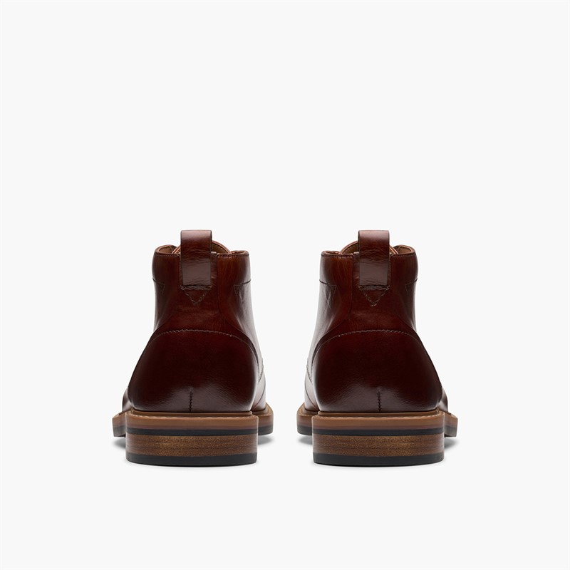 Clarks Mens Aldwin G-Fit Chukka Boots Mid Tan