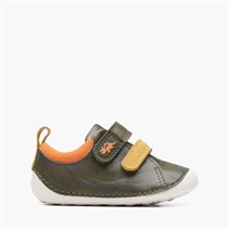 Clarks Infant Boys Tiny Rex H-Fit Trainers Khaki