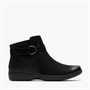 Clarks Womens Carleigh Drift D-Fit Buckle Boots Black