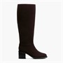 Clarks Womens Chamberly D-Fit Hi Boots Dark Brown