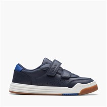 Clarks Boys Urban Solo G-Fit Trainers Navy