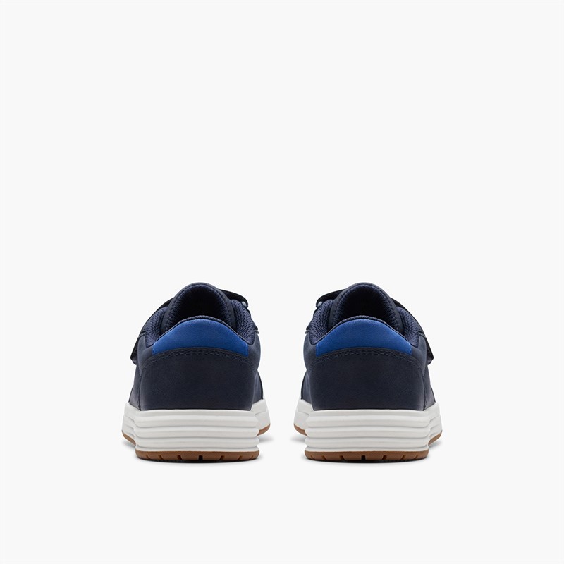 Clarks Boys Urban Solo G-Fit Trainers Navy