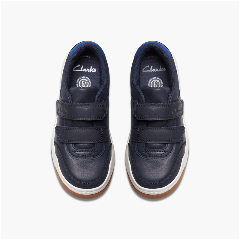 Clarks Boys Urban Solo G-Fit Trainers Navy