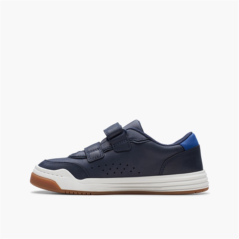 Clarks Boys Urban Solo G-Fit Trainers Navy
