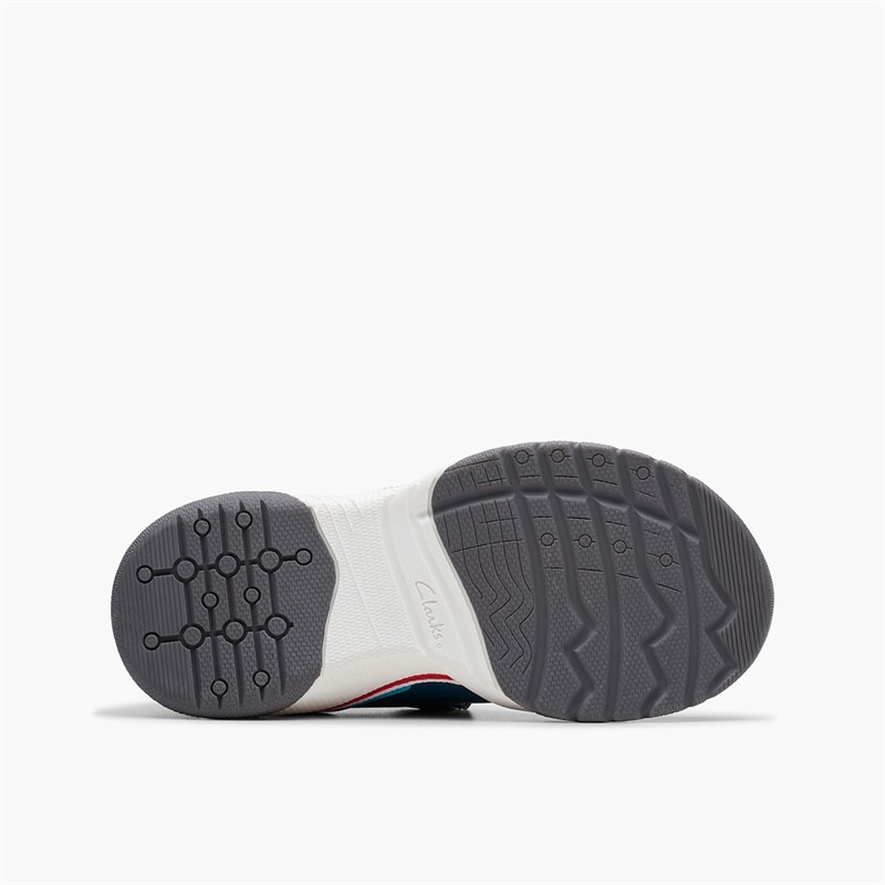 Clarks Kids Feather Hop G-Fit Trainers White