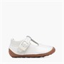 Clarks Infant Girls Tiny Beat H-Fit T-Bar Shoes White Patent