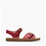 Clarks Girls Play Sun Reef F-Fit Sandals Red