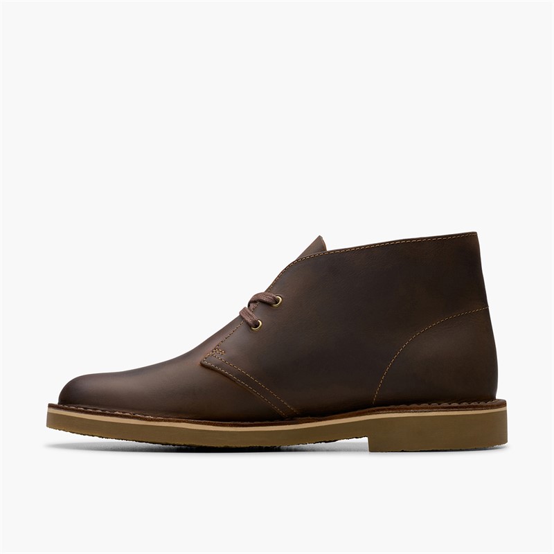 Clarks Mens Shepton G-Fit Chukka Boots Beeswax