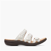 Clarks Womens Laurieann Cove D-Fit Sandals White