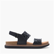 Clarks Womens Arwell Glide D-Fit Sandals Black
