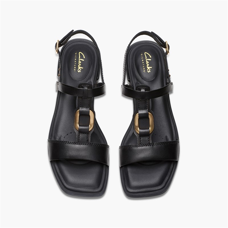 Clarks Womens Ariany D-Fit Sling Back Sandals Black