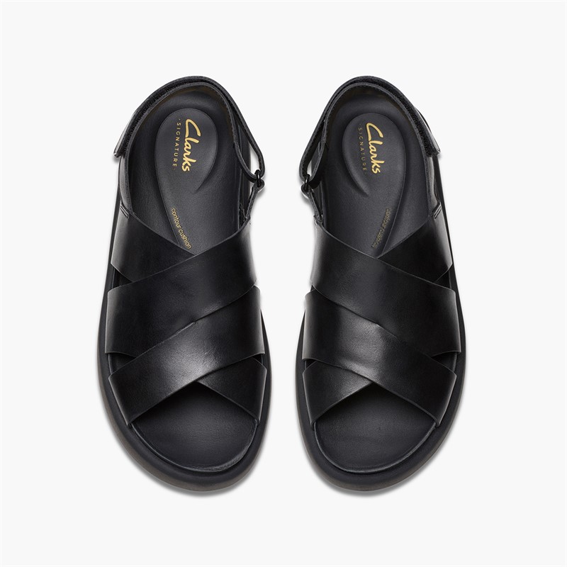 Clarks Womens Aristella Sun D-Fit Sandals Black