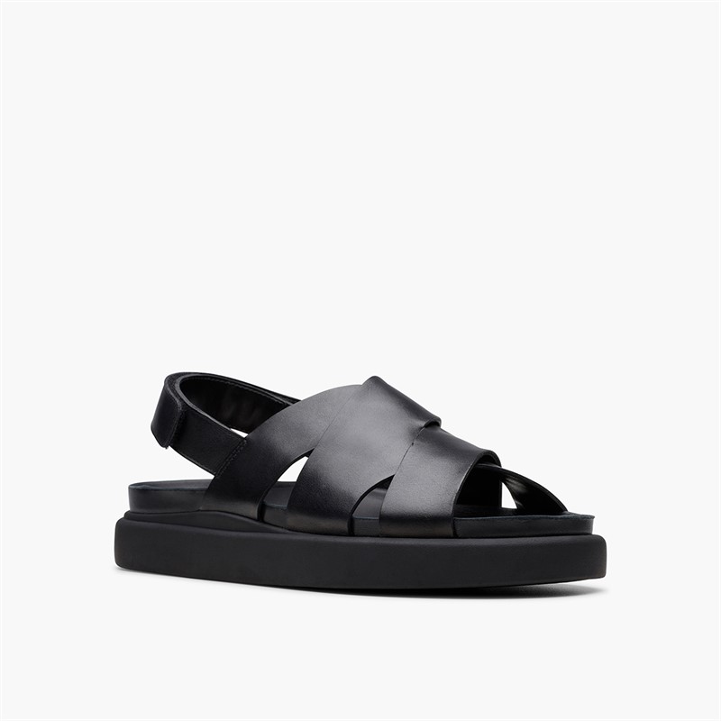 Clarks Womens Aristella Sun D-Fit Sandals Black