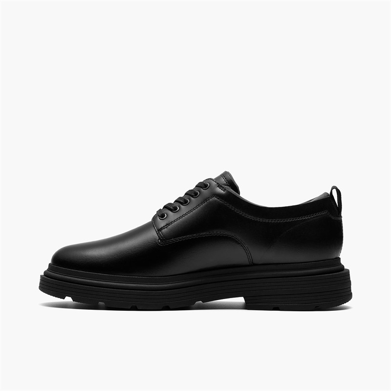 Clarks Mens Badbury G-Fit Shoes Black