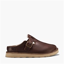 Clarks Mens Solsbury G-Fit Mules Brown