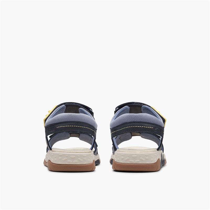 Clarks Boys Spiney Step G-Fit Sandals Navy