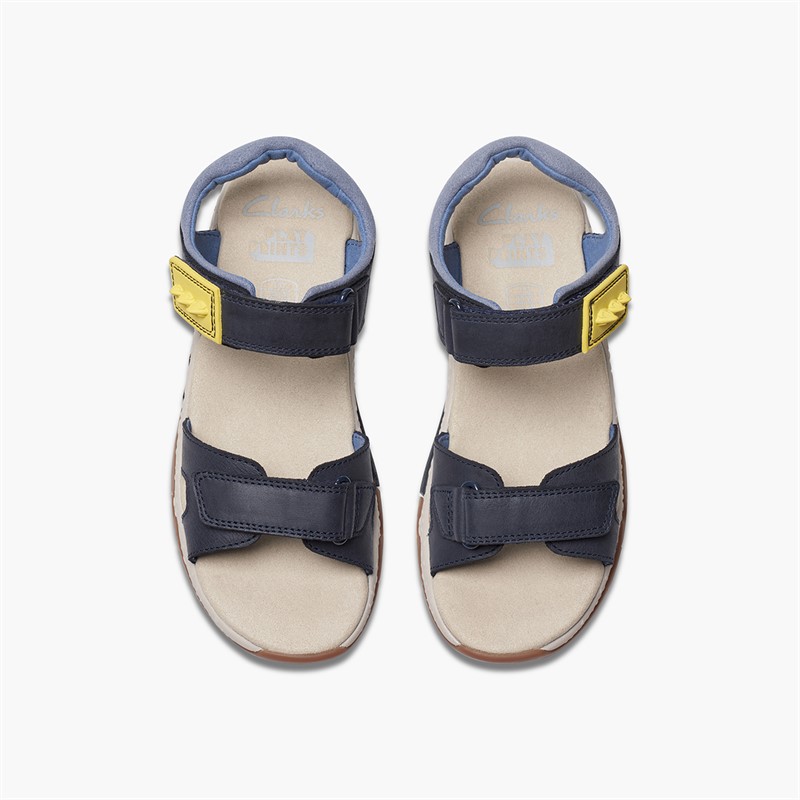 Clarks Boys Spiney Step G-Fit Sandals Navy