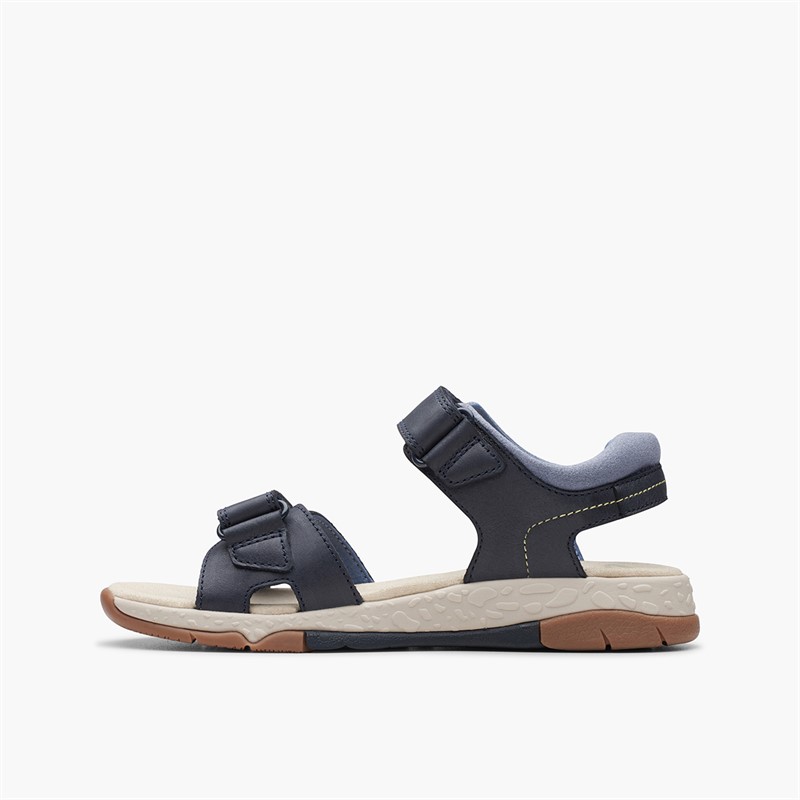Clarks Boys Spiney Step G-Fit Sandals Navy
