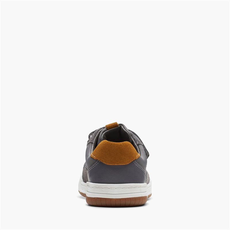 Clarks Infant Boys Fawn F-Fit Trainers Grey