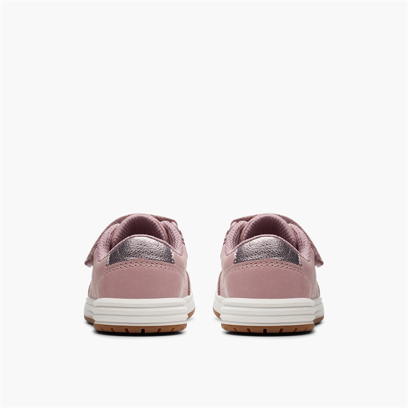 Clarks Infant Girls Urban Solo G-Fit Trainers Dusty Pink