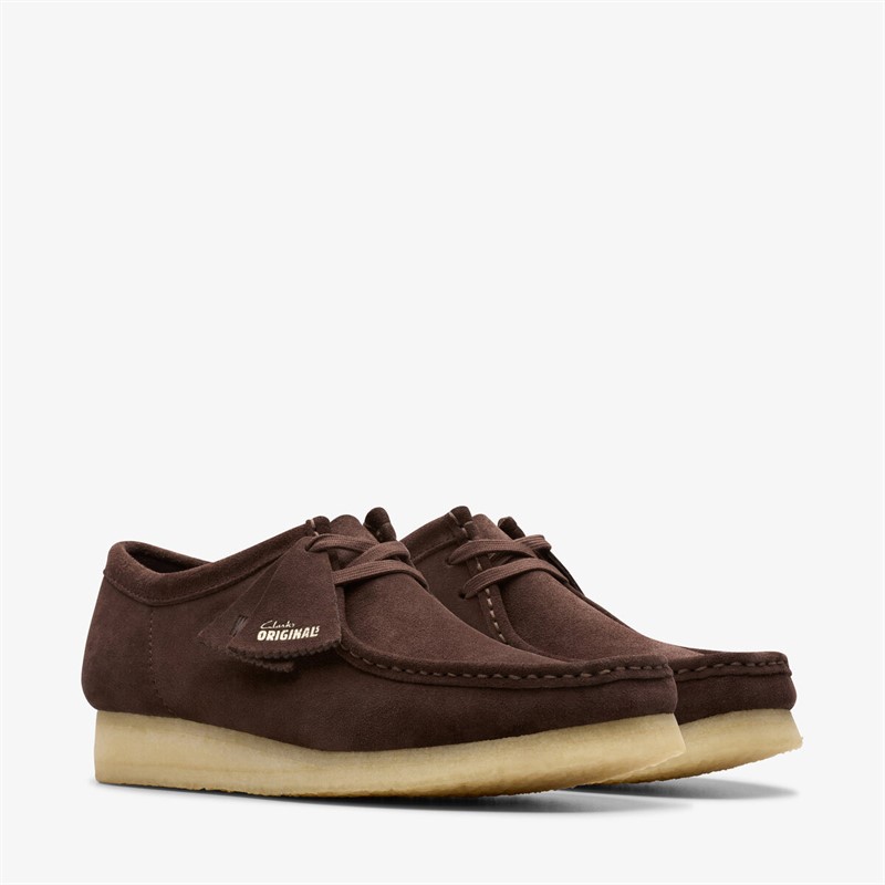 Clarks Herre Originals 2 Wallabee Sko 5230 Dark Brown Suede