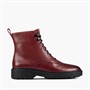 Clarks Womens Witcombe Hi 2 Boots Burgundy Leather