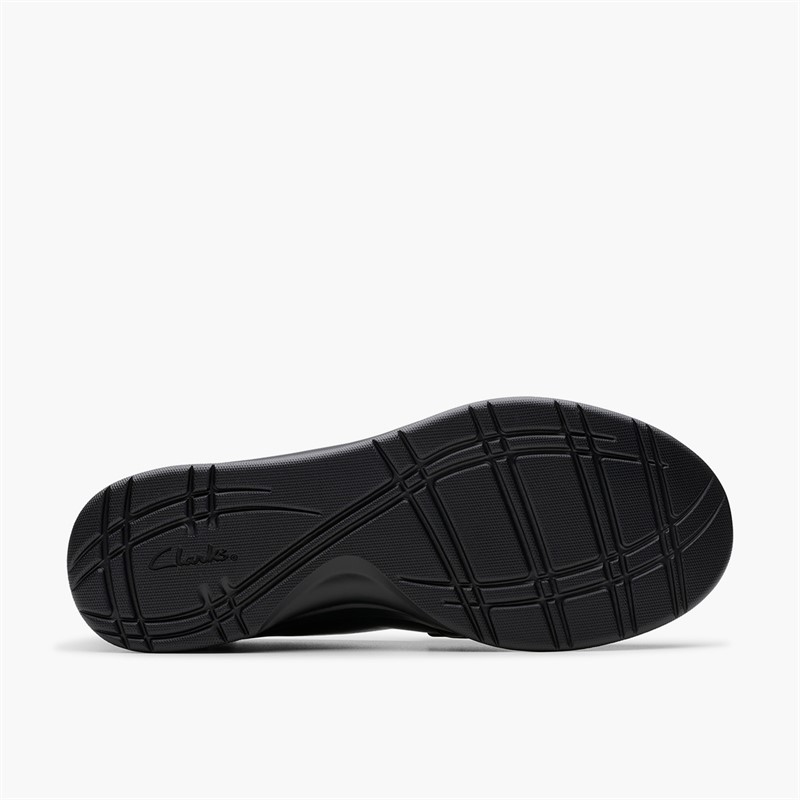 Clarks Womens Ellowyn Penny Loafers Black Leather
