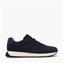 Clarks Mens Radwell Tie Trainers Navy Suede